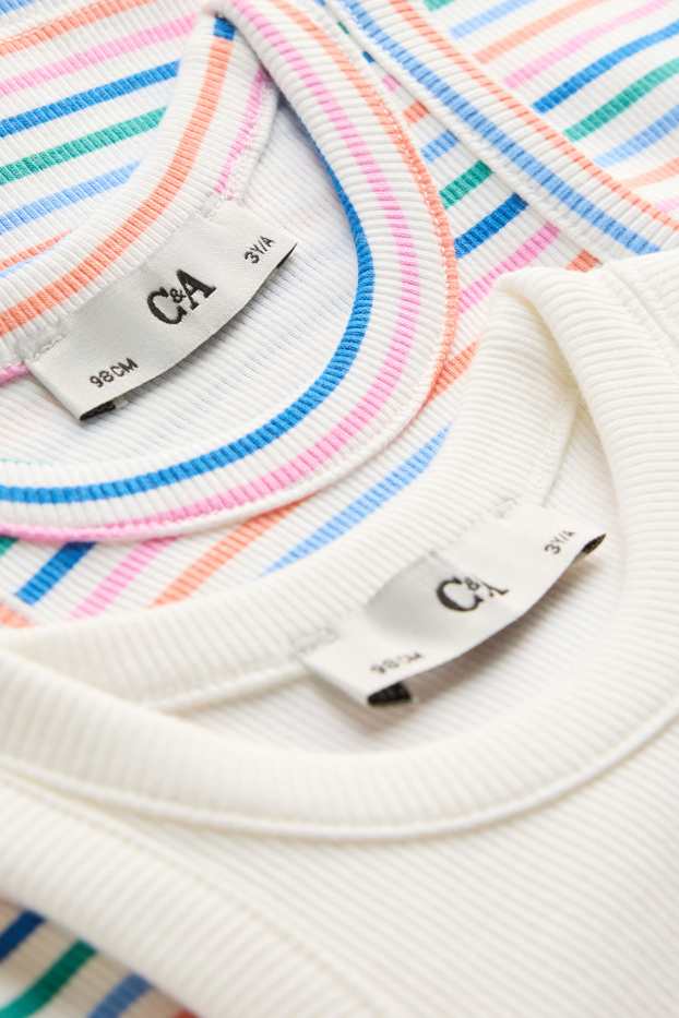 Enfants filles - Haut - blanc / rose