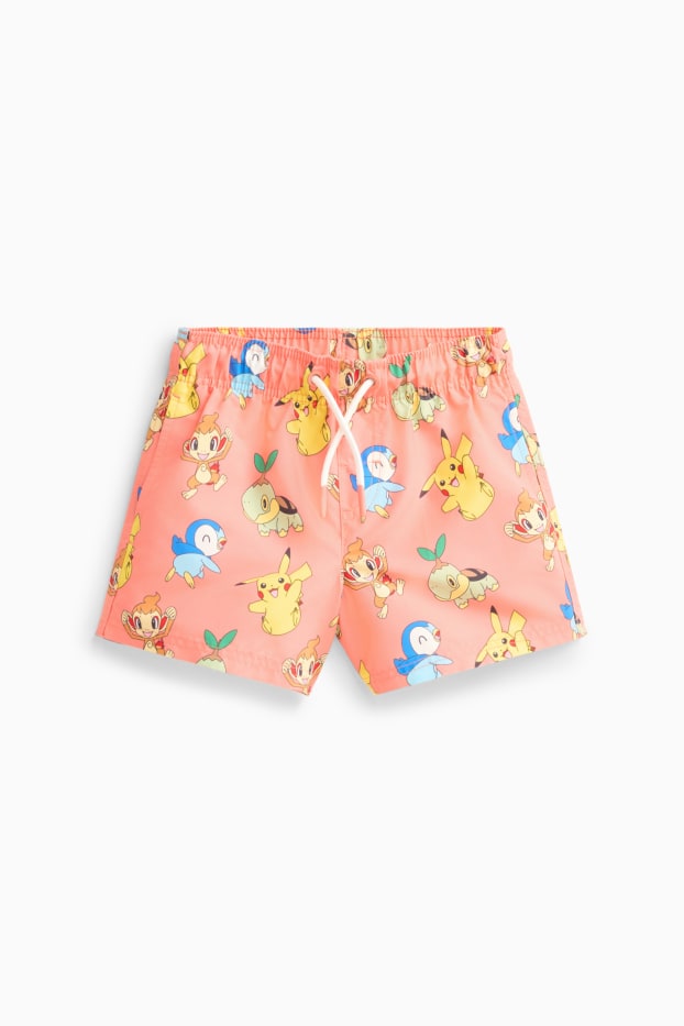 Copii - Băieți - Pokémon - șort de baie - cu model - portocaliu