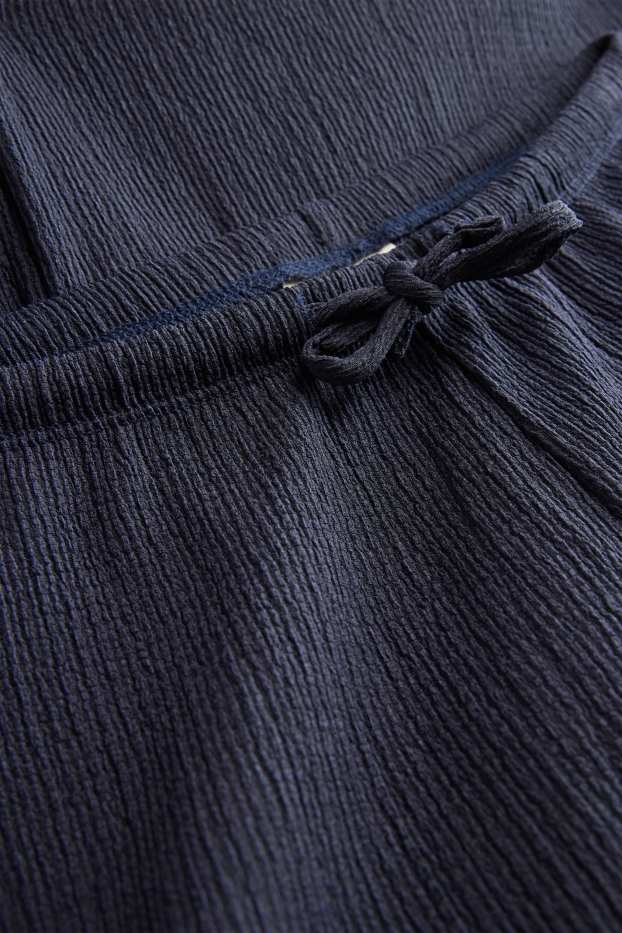 Kinder Mädchen - Stoffhose - dunkelblau