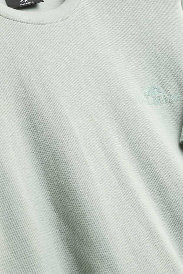 Heren - T-shirt - mintgroen