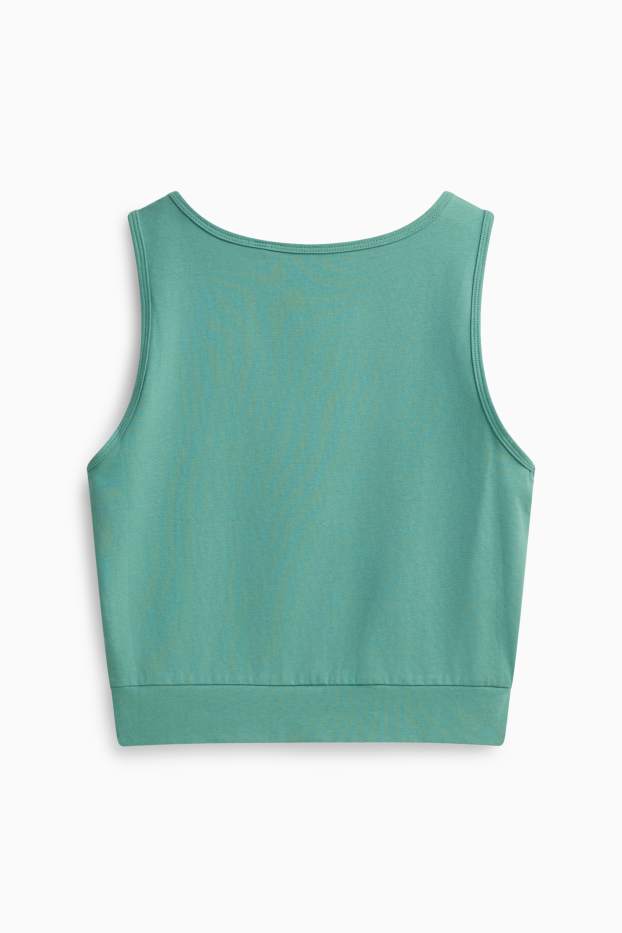 Damen - Sport-Crop-Top - grün