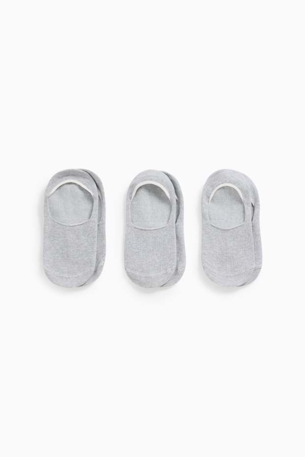 Women - Multipack of 3 - footsies - gray