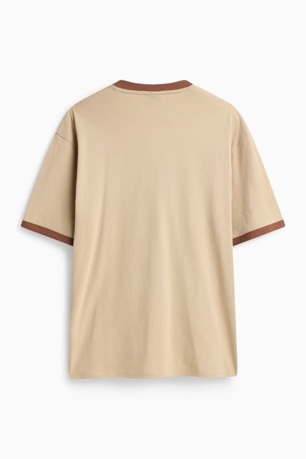 Men - T-shirt - relaxed fit - beige