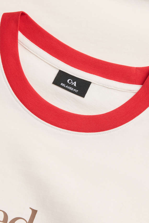 Men - T-shirt - relaxed fit - white