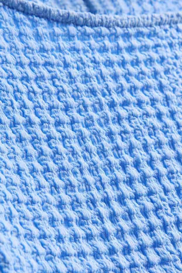 Women - Top - textured - blue