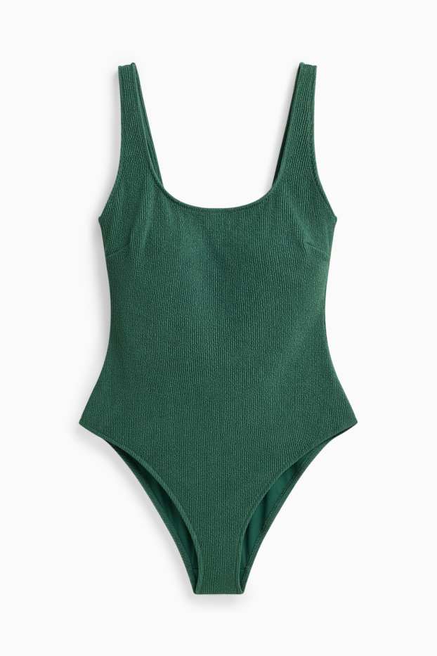 Women - Shaping swimsuit - padded - LYCRA® XTRA LIFE™ - dark green