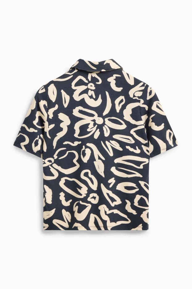 Dona - Brusa - blau/crema