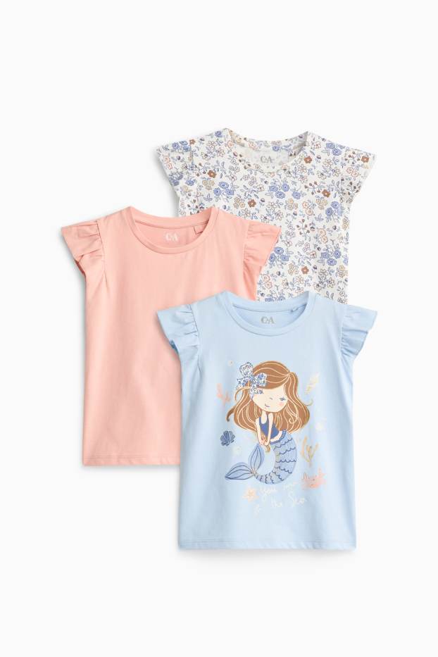 Bambine - T-shirt - rosa / azzurro