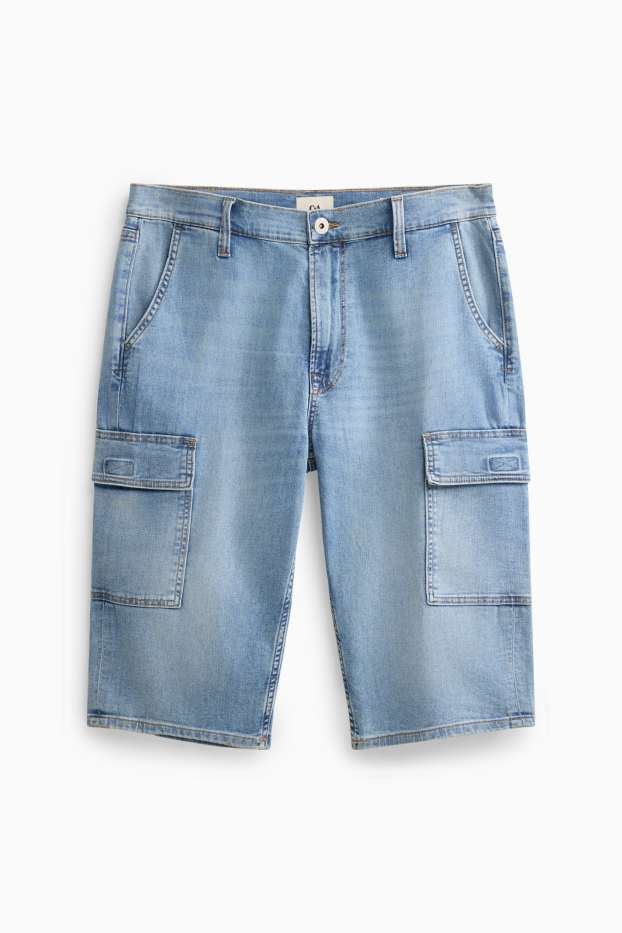 Hommes - Short en jean - jean bleu