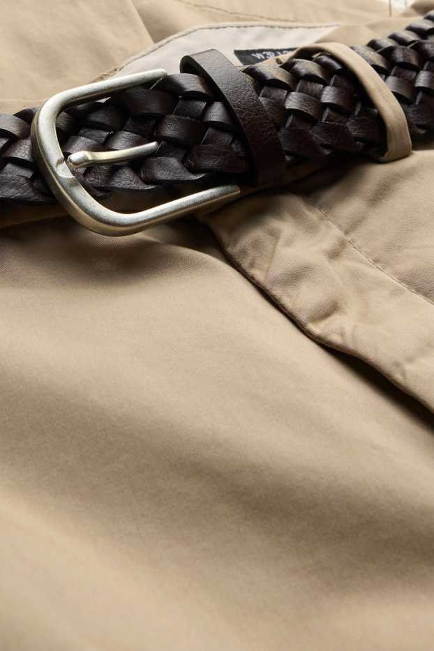 Herren - Chino mit Gürtel - beige