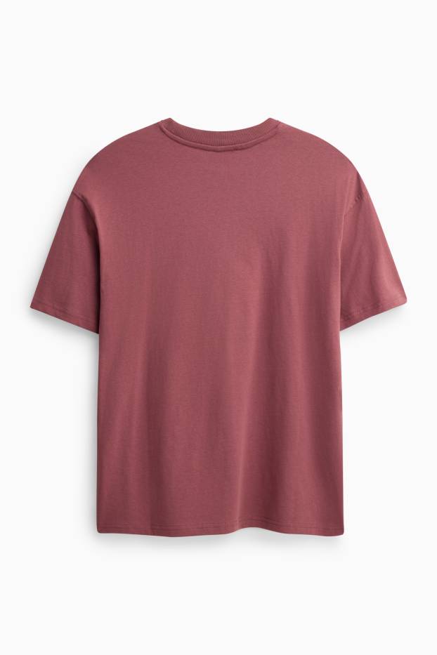 Damen - T-Shirt - Relaxed Fit - rot