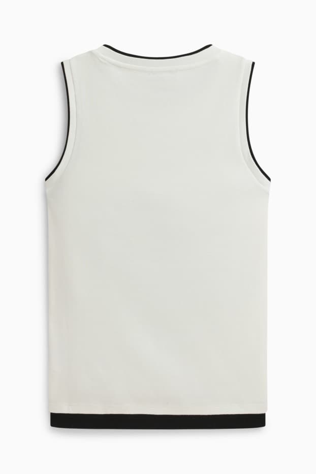 Women - Top - 2-in-1 look - white