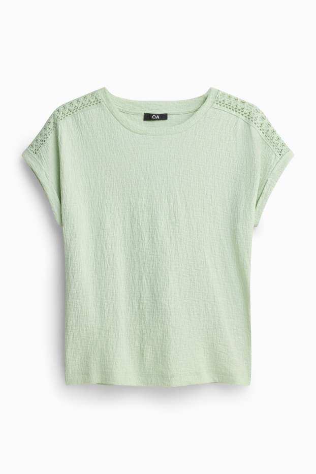 Femmes - T-shirt - regular fit - vert clair