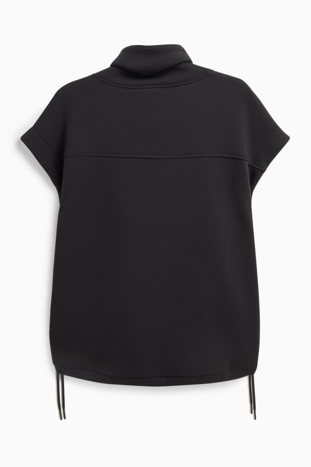 Femmes - Gilet sans manches en molleton - noir