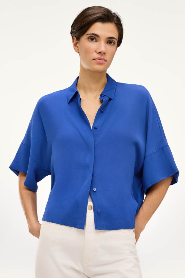 Femmes - Chemisier - bleu