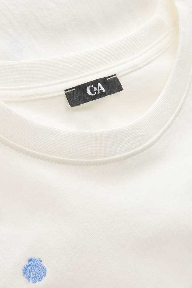 Women - T-shirt - regular fit - white