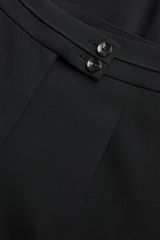 Dames - Bermuda - mid waist - zwart