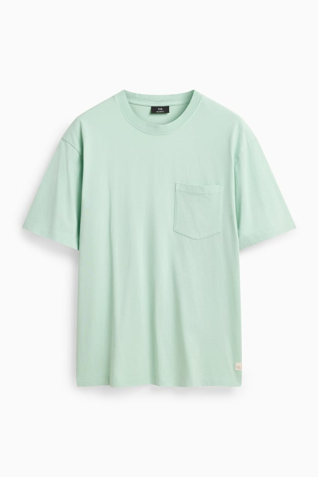 Heren - T-shirt - mintgroen