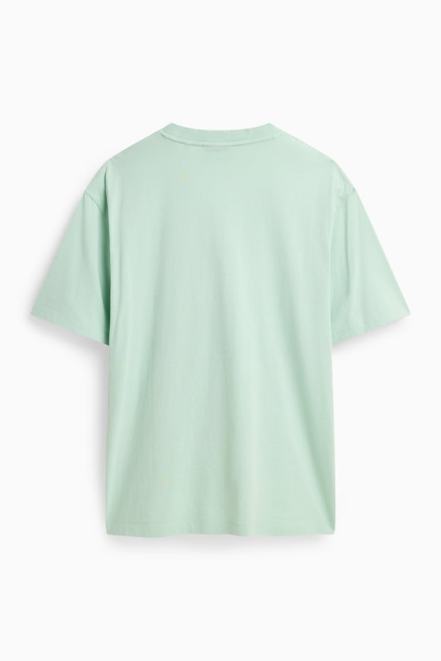 Heren - T-shirt - mintgroen
