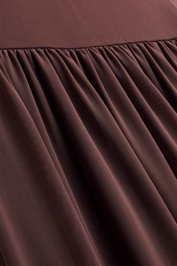 Women - Dress - straight fit - brown