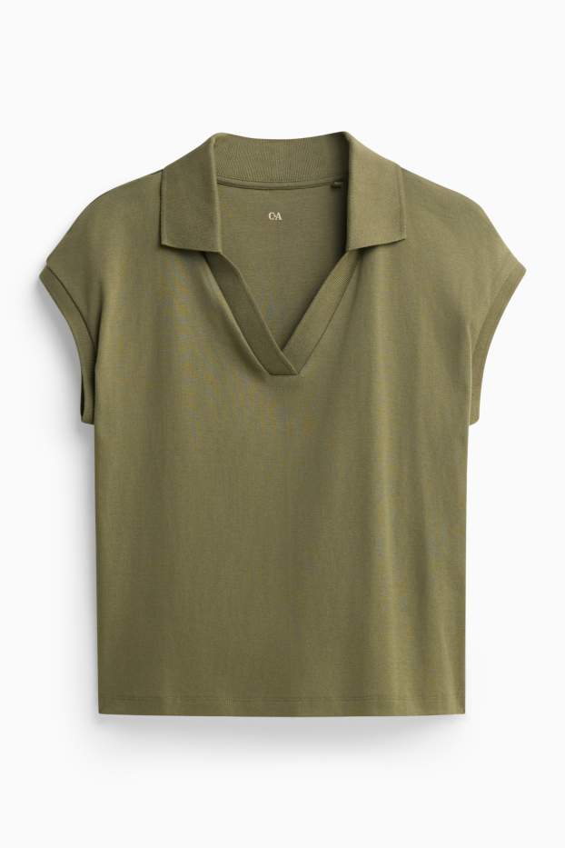 Dames - Poloshirt - kaki