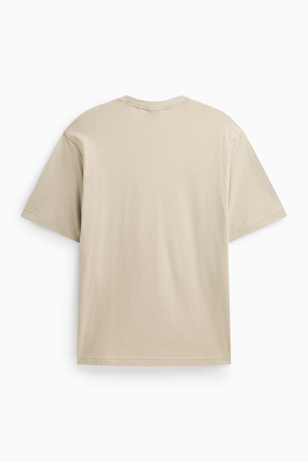 Men - T-shirt - relaxed fit - beige