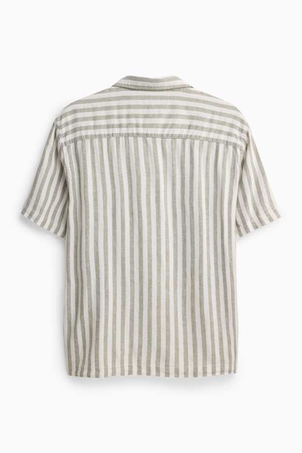 Hommes - Chemise - blanc / vert