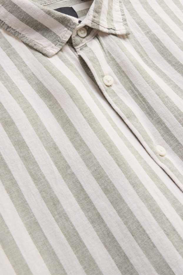 Hommes - Chemise - blanc / vert