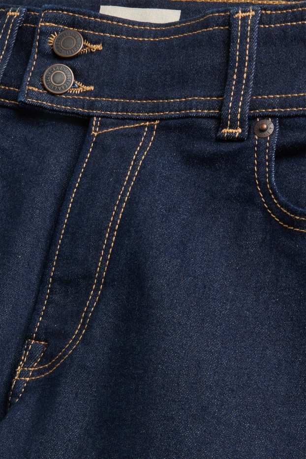 Dames - Broek - jeansdonkerblauw