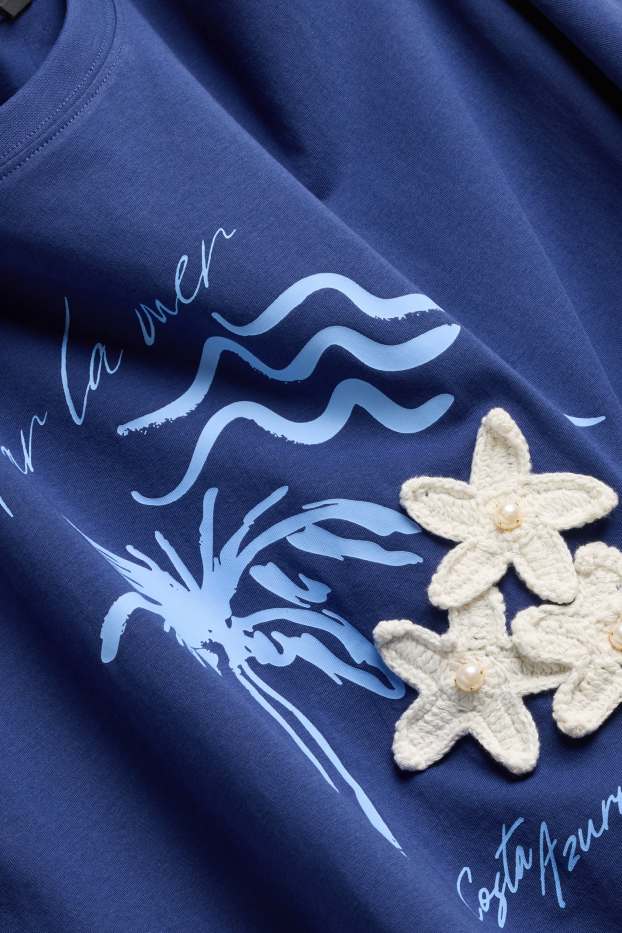 Women - T-shirt - regular fit - dark blue