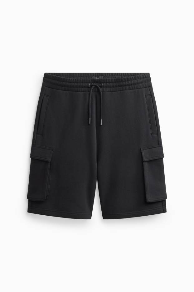 Men - Sweat shorts - black
