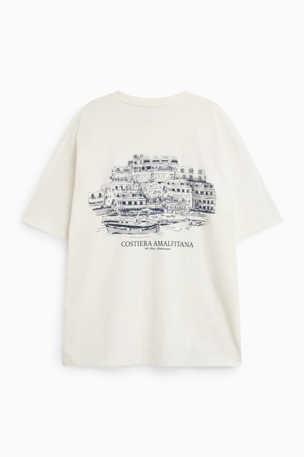 Herren - T-Shirt - Oversized - weiß