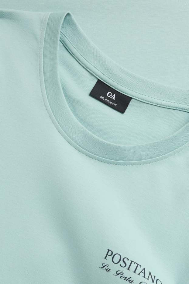 Herren - T-Shirt - Oversized - hellblau