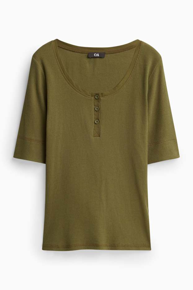 Women - T-shirt - khaki
