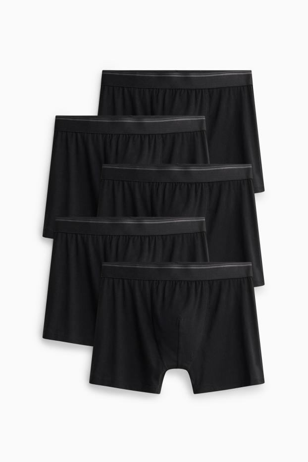 Herren - Multipack 5er - Trunks - schwarz