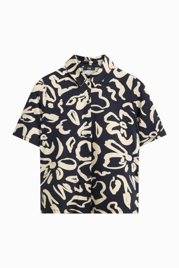 Dona - Brusa - blau/crema