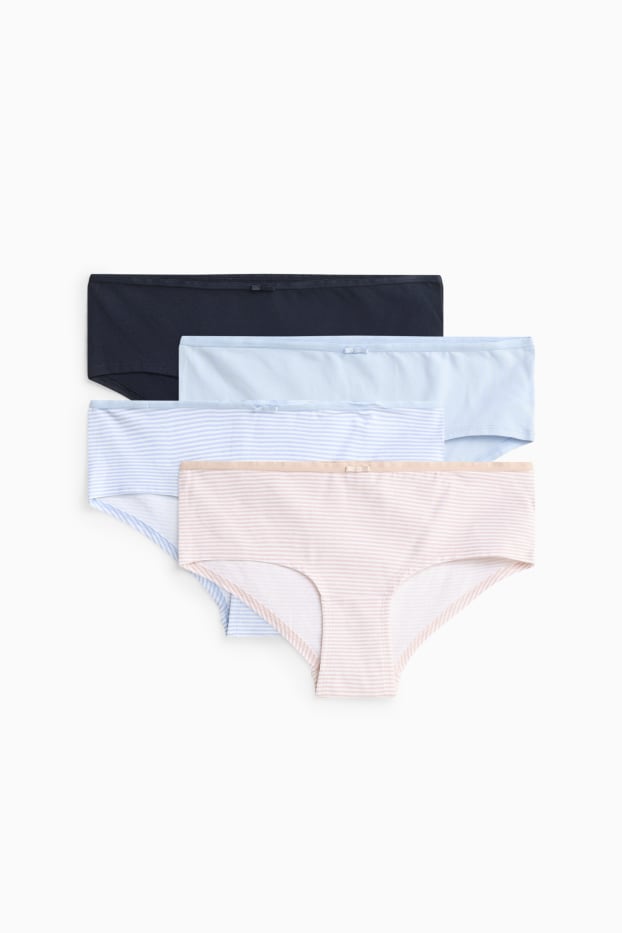 Femmes - Culotte hipster - rose pâle / bleu clair