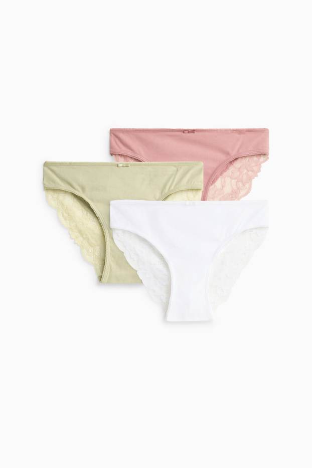 Dames - Set van 3 - slip - kaki