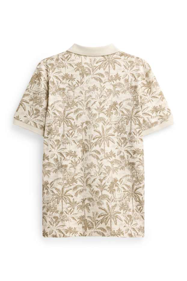 Heren - Poloshirt - beige