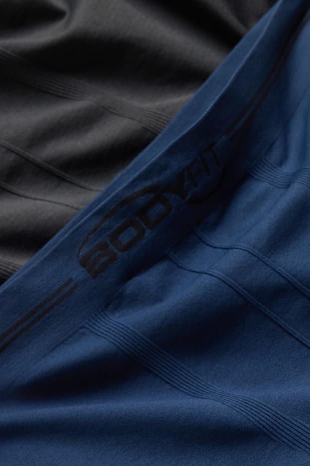 Heren - Set van 2 - trunk - naadloos - donkerblauw