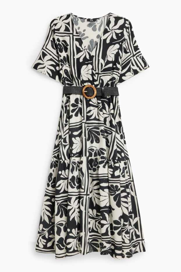 Femmes - Robe - blanc / noir