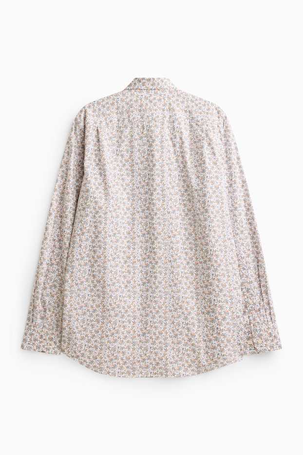 Pánské - Business košile - světle hnědá