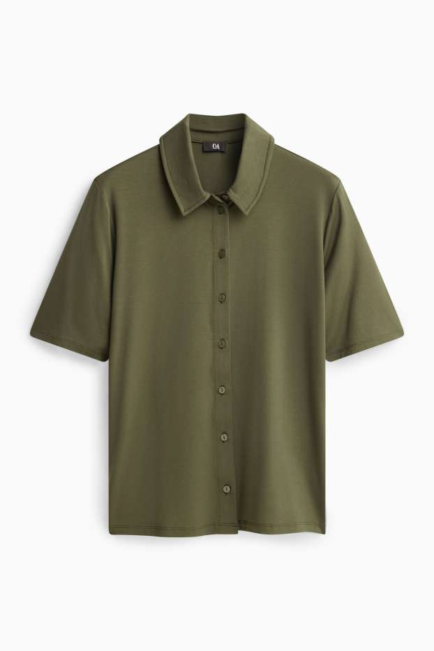 Damen - Hemdbluse - khaki