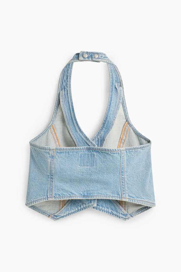 Damen - Jeans-Top - helljeansblau