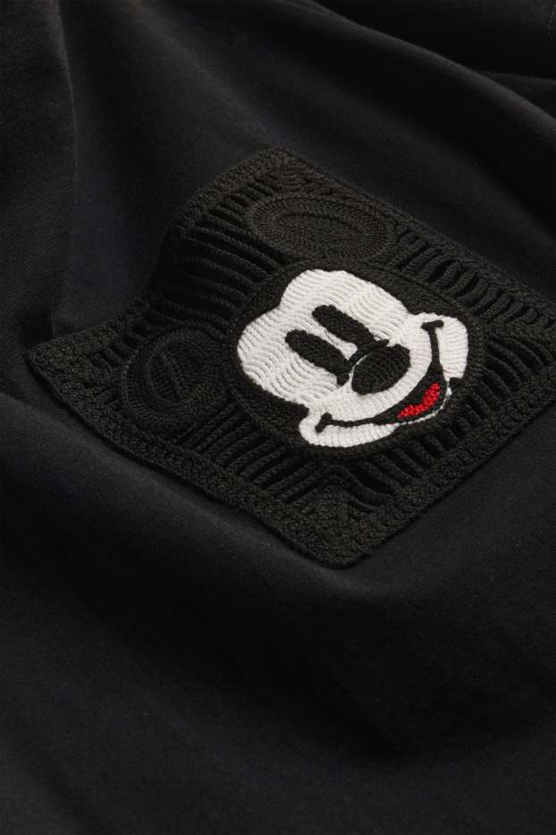 Damen - T-Shirt - Regular Fit - Micky Maus - schwarz