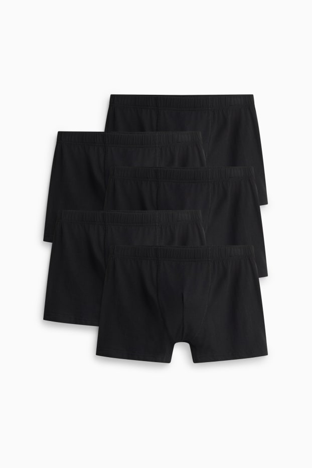 Heren - Set van 5 - trunks - zwart