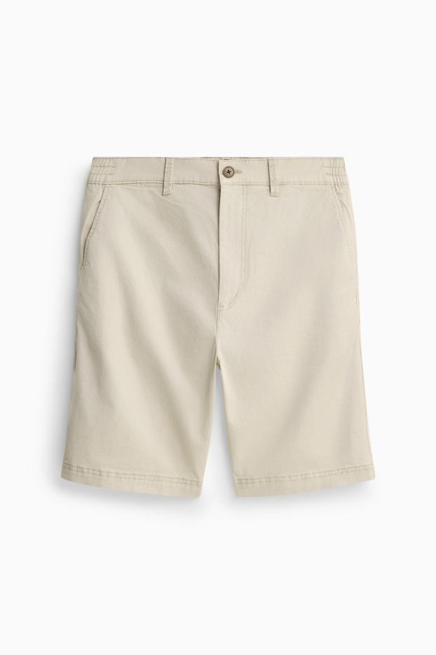 Hommes - Short en jean - beige
