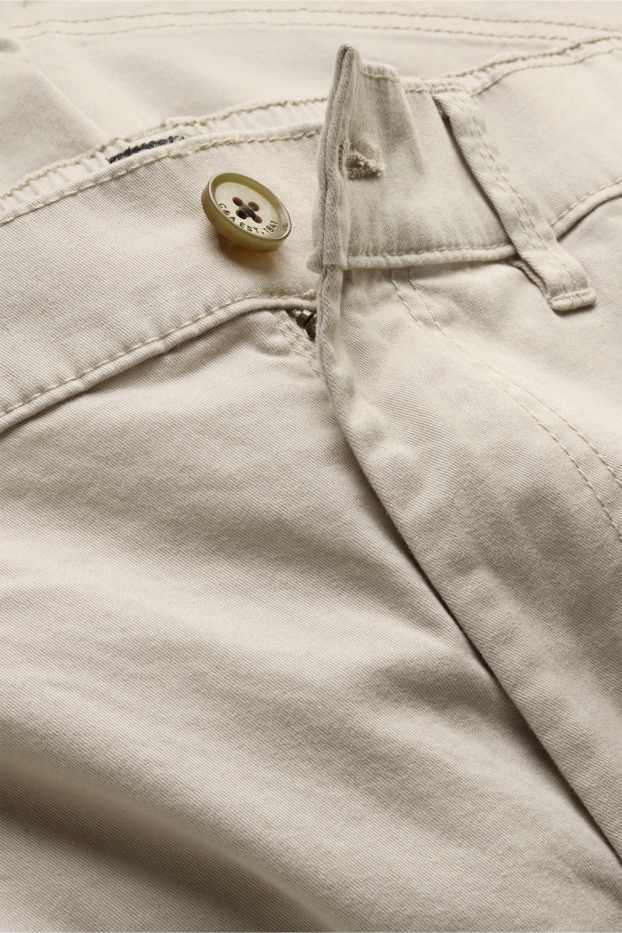 Hommes - Short en jean - beige
