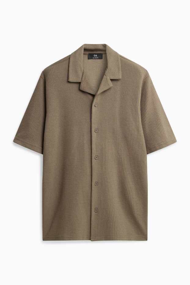 Men - Shirt - brown