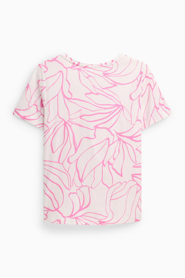 Women - T-shirt - white / rose